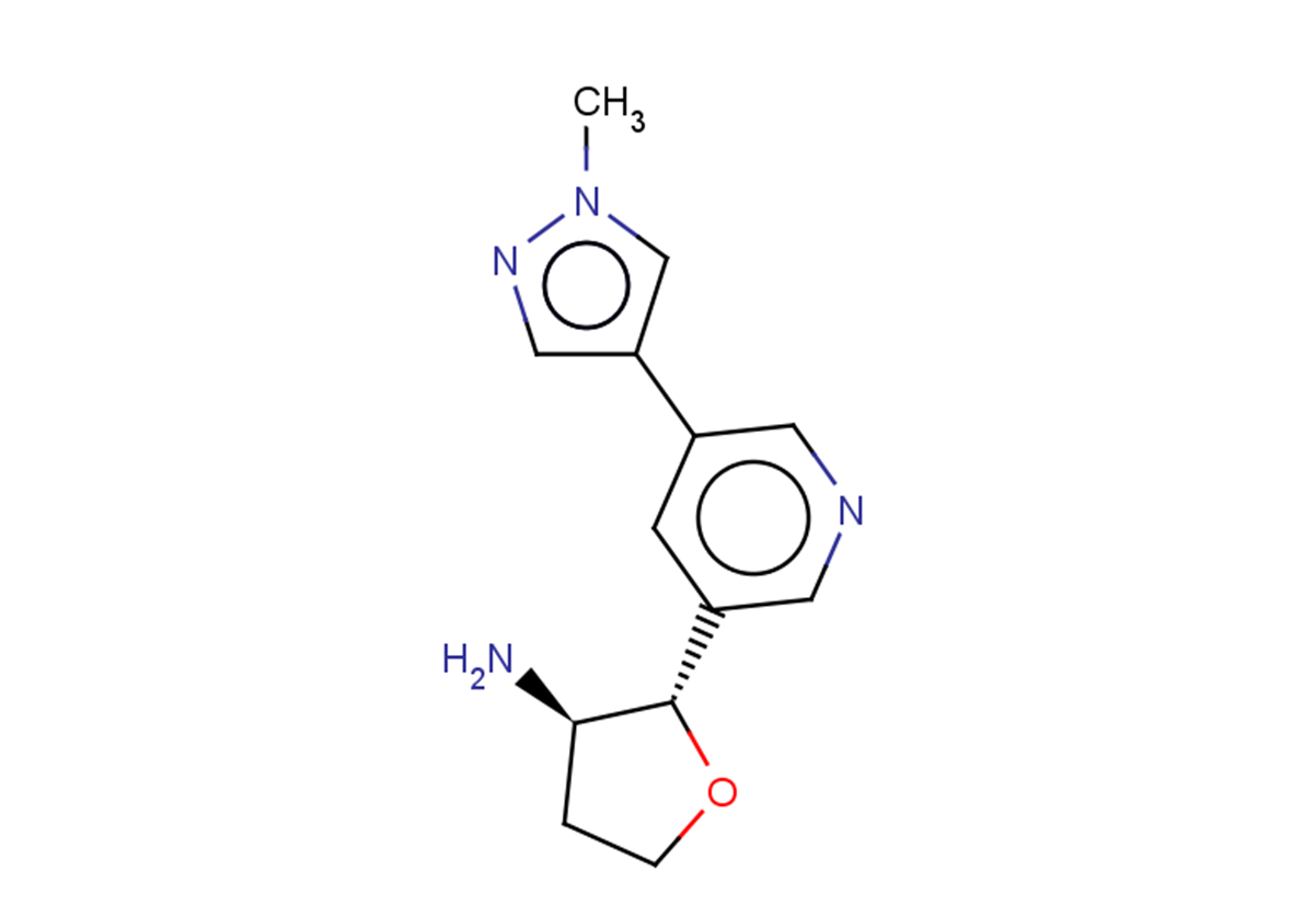 rac-(2R,3S)-2-[5-(1-methyl-1H-pyrazol-4-yl)pyridin-3-yl]oxolan-3-amine, trans