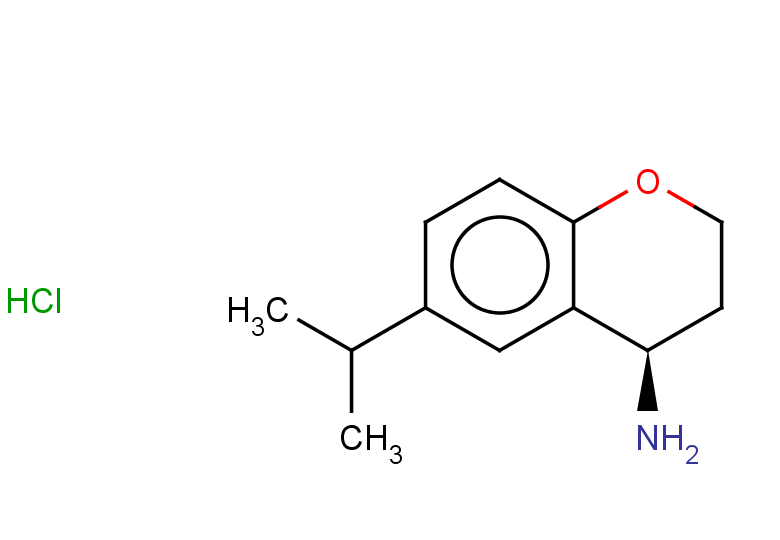 (4R)-6-(propan-2-yl)-3,4-dihydro-2H-1-benzopyran-4-amine hydrochloride