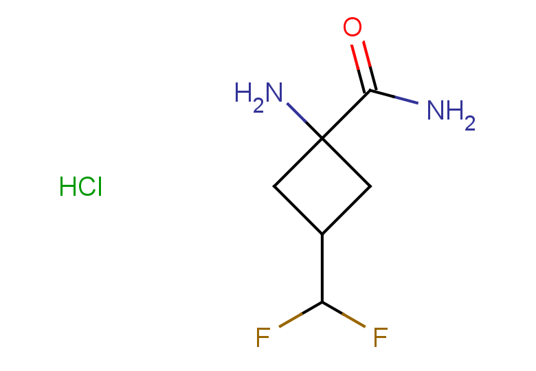 1-amino-3-(difluoromethyl)cyclobutane-1-carboxamide hydrochloride, Mixture of diastereomers