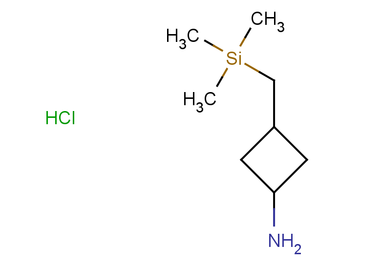 3-[(trimethylsilyl)methyl]cyclobutan-1-amine hydrochloride, Mixture of diastereomers