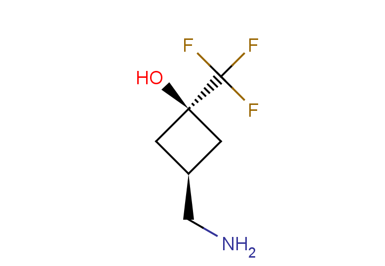 rac-(1s,3s)-3-(aminomethyl)-1-(trifluoromethyl)cyclobutan-1-ol, trans
