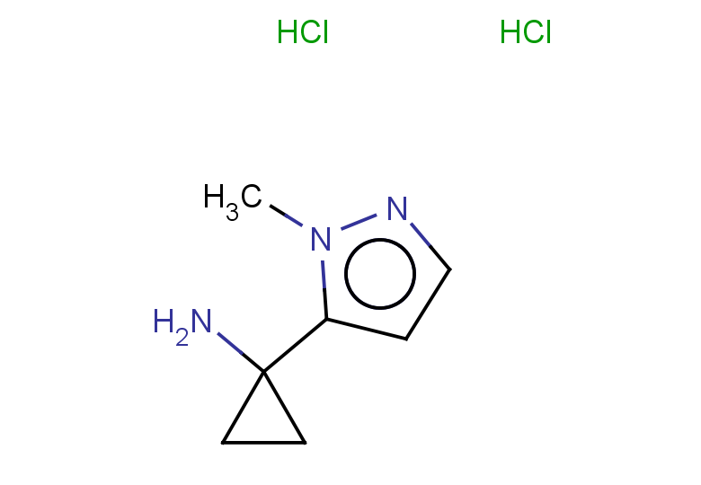 1-(1-methyl-1H-pyrazol-5-yl)cyclopropan-1-amine dihydrochloride
