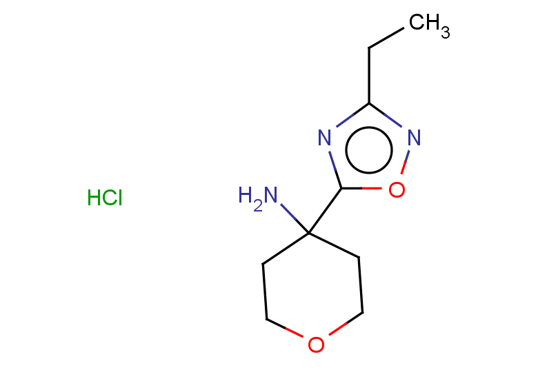4-(3-ethyl-1,2,4-oxadiazol-5-yl)oxan-4-amine hydrochloride
