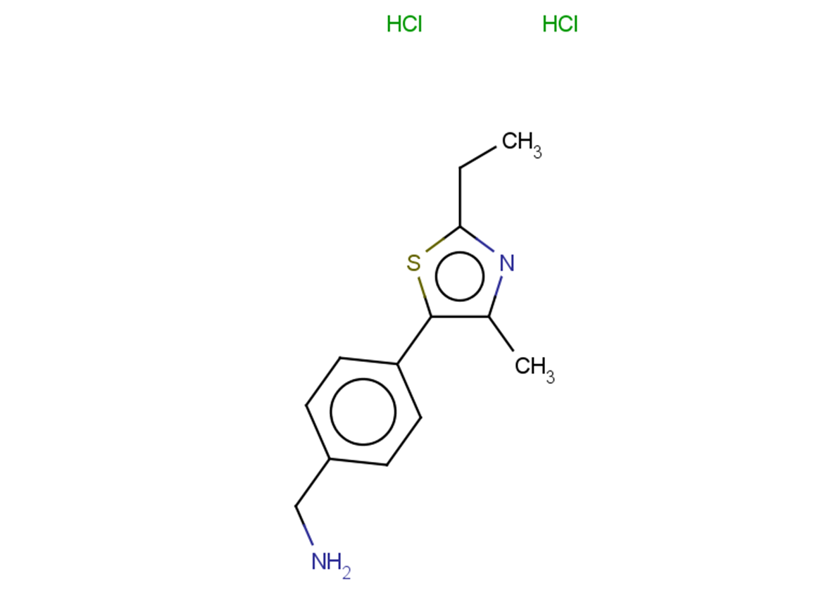 1-[4-(2-ethyl-4-methyl-1,3-thiazol-5-yl)phenyl]methanamine dihydrochloride