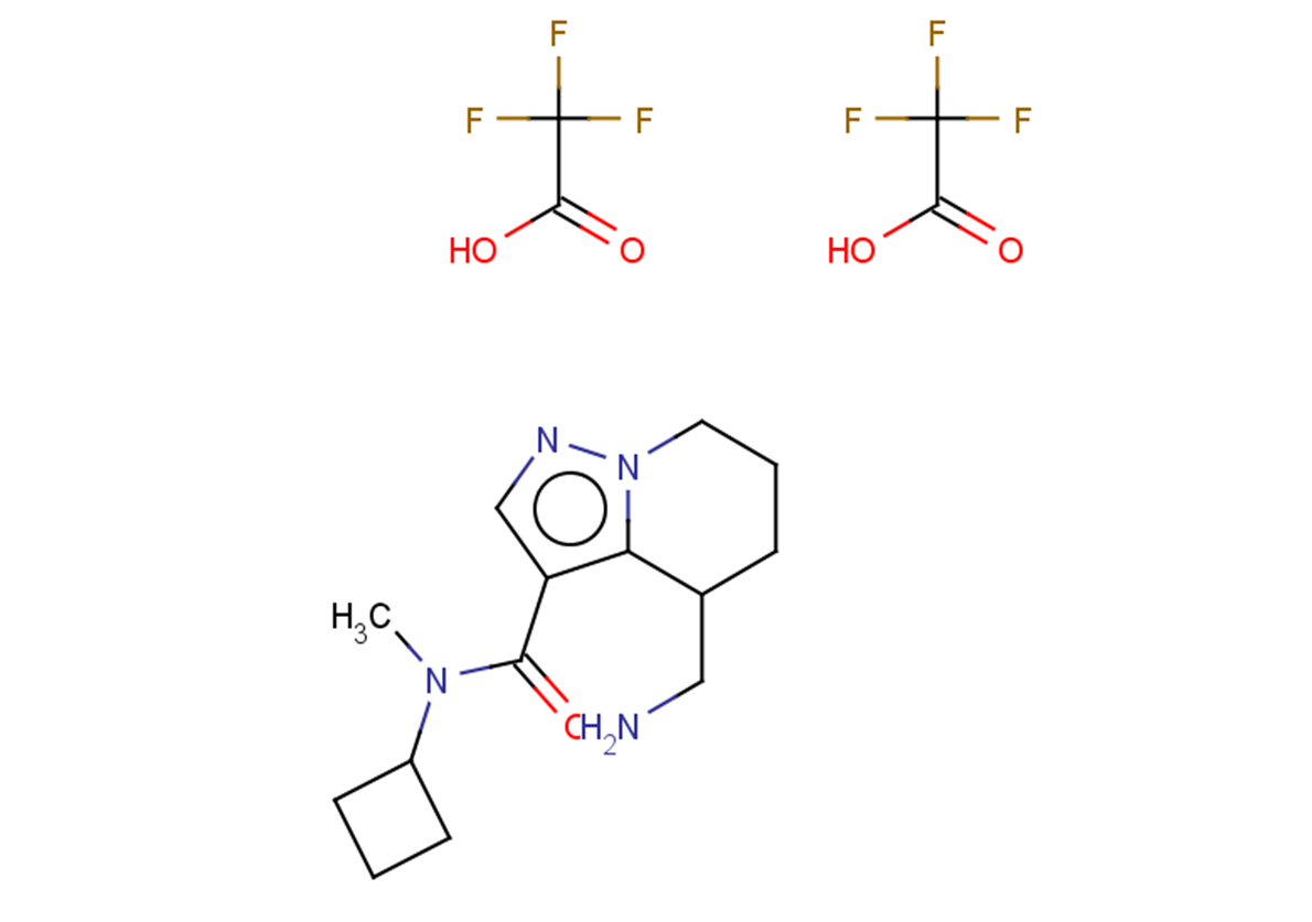 4-(aminomethyl)-N-cyclobutyl-N-methyl-4H,5H,6H,7H-pyrazolo[1,5-a]pyridine-3-carboxamide, bis(trifluoroacetic acid)