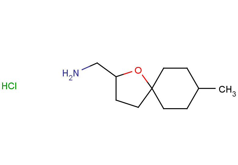 {8-methyl-1-oxaspiro[4.5]decan-2-yl}methanamine hydrochloride
