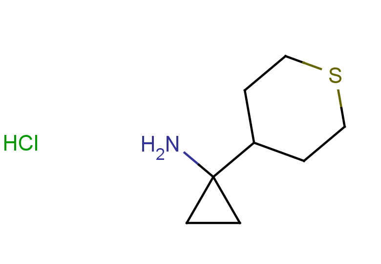 1-(thian-4-yl)cyclopropan-1-amine hydrochloride