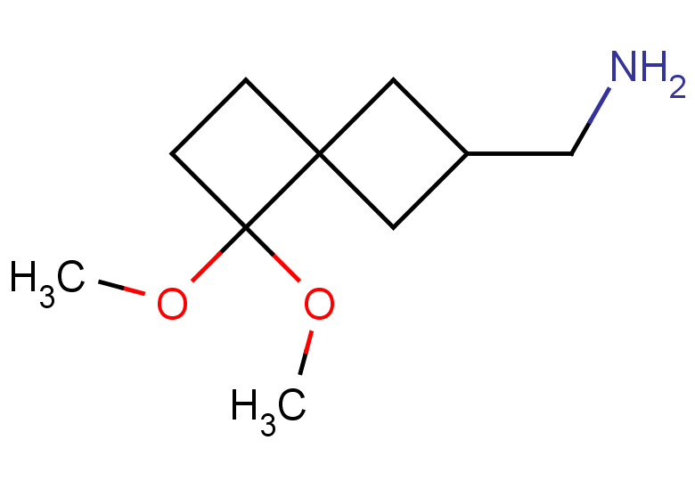 1-{5,5-dimethoxyspiro[3.3]heptan-2-yl}methanamine, Mixture of diastereomers