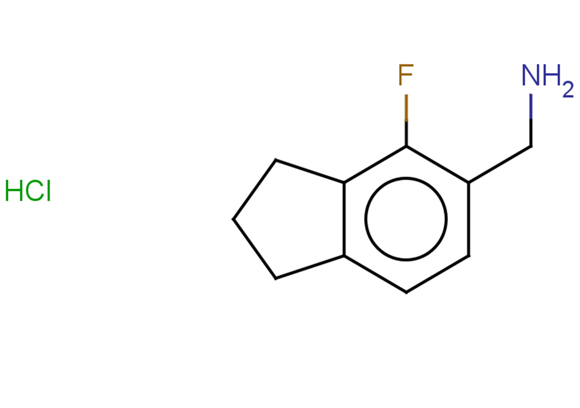1-(4-fluoro-2,3-dihydro-1H-inden-5-yl)methanamine hydrochloride