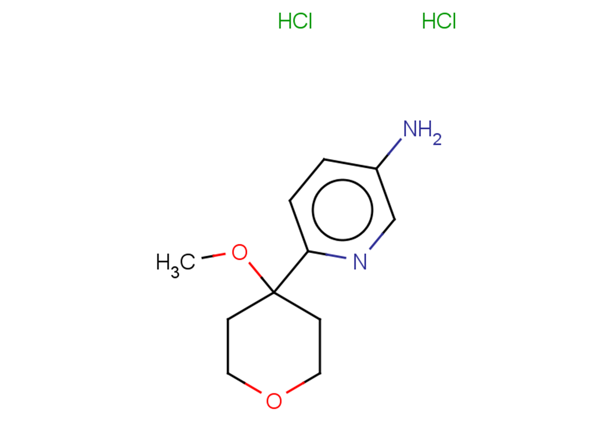 6-(4-methoxyoxan-4-yl)pyridin-3-amine dihydrochloride