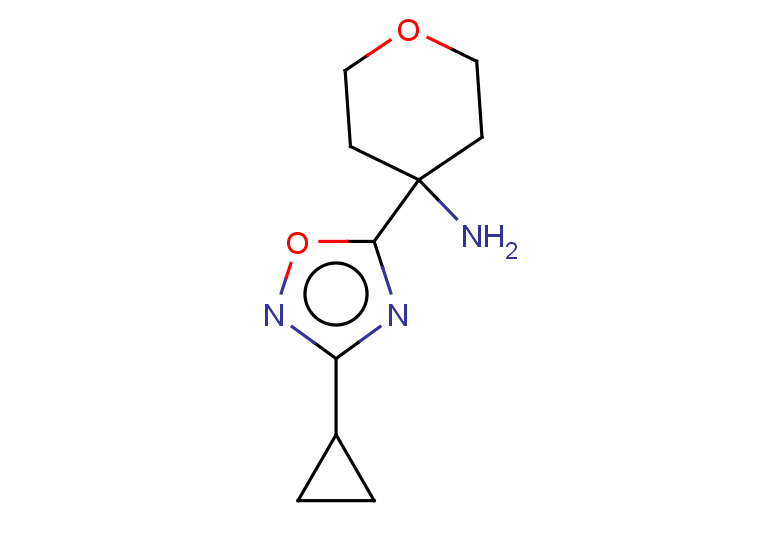 4-(3-cyclopropyl-1,2,4-oxadiazol-5-yl)oxan-4-amine