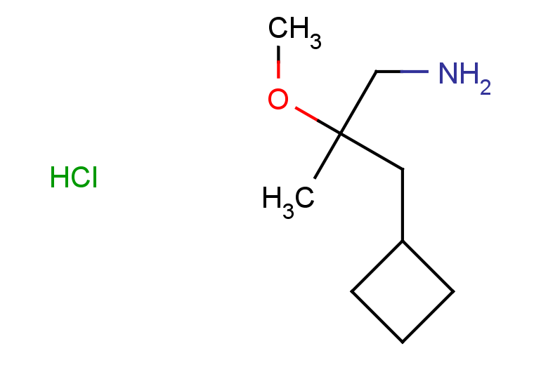 2-(cyclobutylmethyl)-2-methoxypropan-1-amine hydrochloride