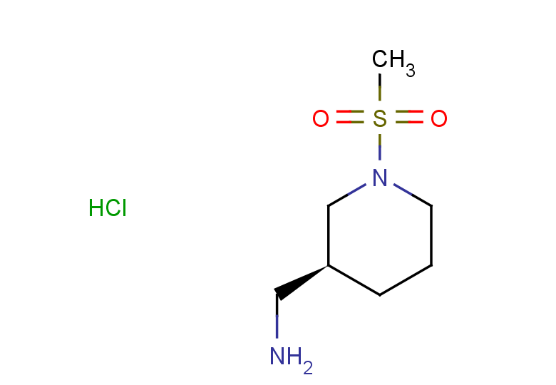 1-[(3S)-1-methanesulfonylpiperidin-3-yl]methanamine hydrochloride