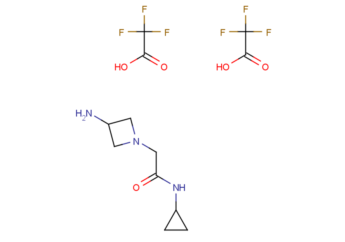 2-(3-aminoazetidin-1-yl)-N-cyclopropylacetamide, bis(trifluoroacetic acid)
