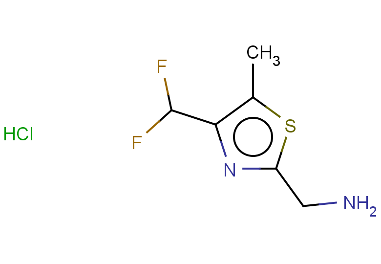 1-[4-(difluoromethyl)-5-methyl-1,3-thiazol-2-yl]methanamine hydrochloride