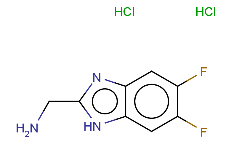 1-(5,6-difluoro-1H-1,3-benzodiazol-2-yl)methanamine dihydrochloride