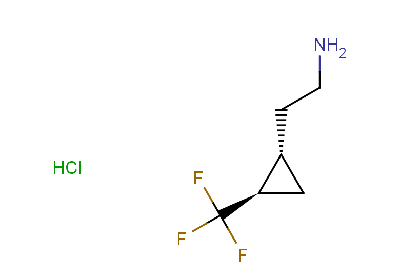 rac-2-[(1R,2S)-2-(trifluoromethyl)cyclopropyl]ethan-1-amine hydrochloride, trans
