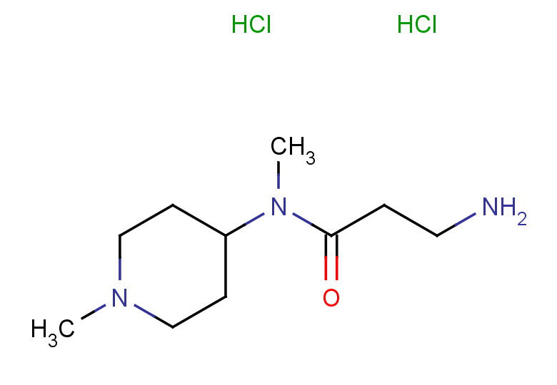 3-amino-N-methyl-N-(1-methylpiperidin-4-yl)propanamide dihydrochloride