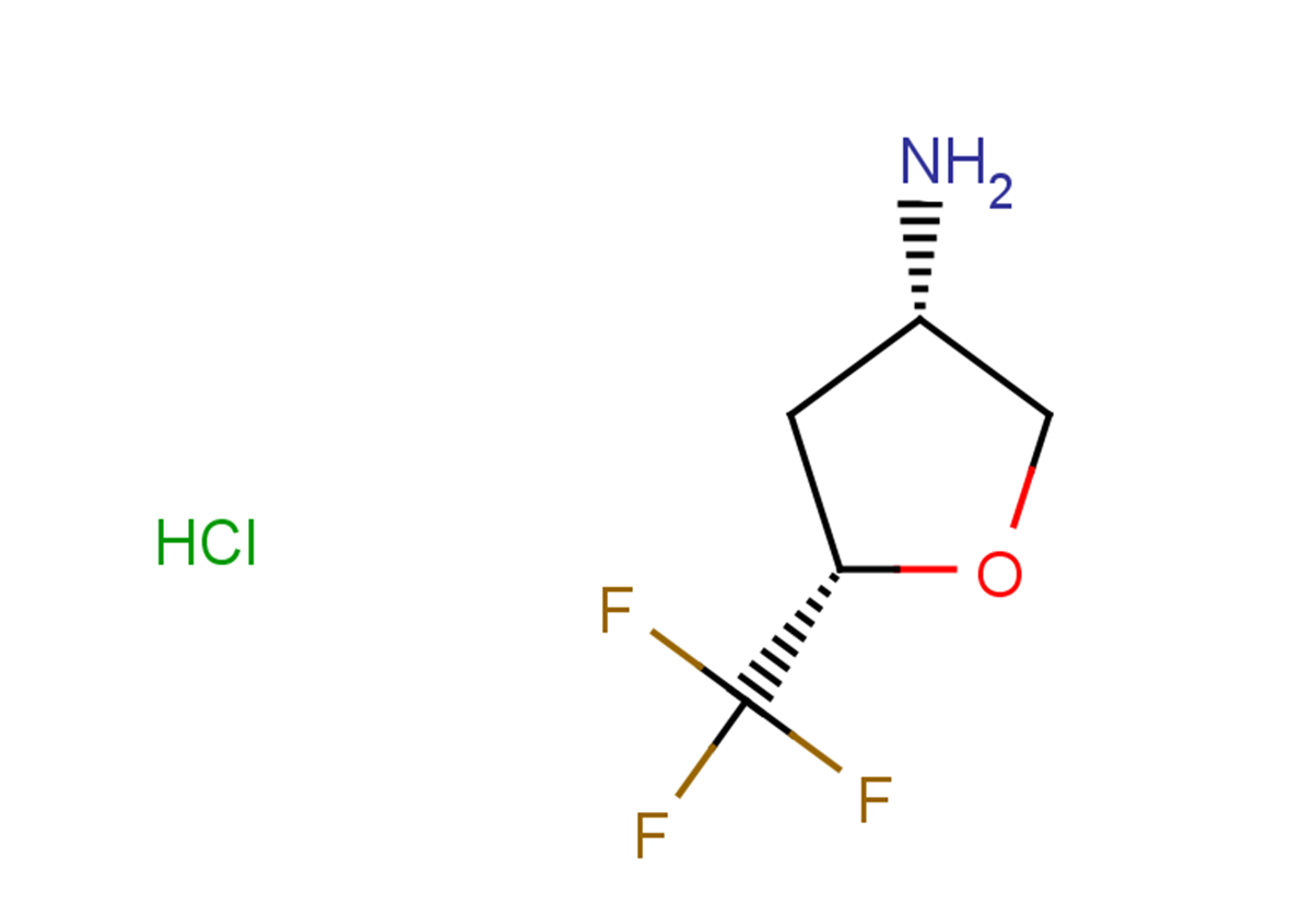rac-(3R,5R)-5-(trifluoromethyl)oxolan-3-amine hydrochloride, cis