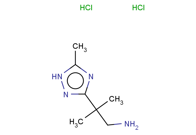 2-methyl-2-(5-methyl-1H-1,2,4-triazol-3-yl)propan-1-amine dihydrochloride