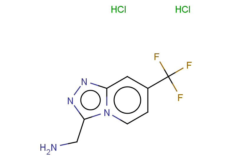 [7-(trifluoromethyl)-[1,2,4]triazolo[4,3-a]pyridin-3-yl]methanamine dihydrochloride