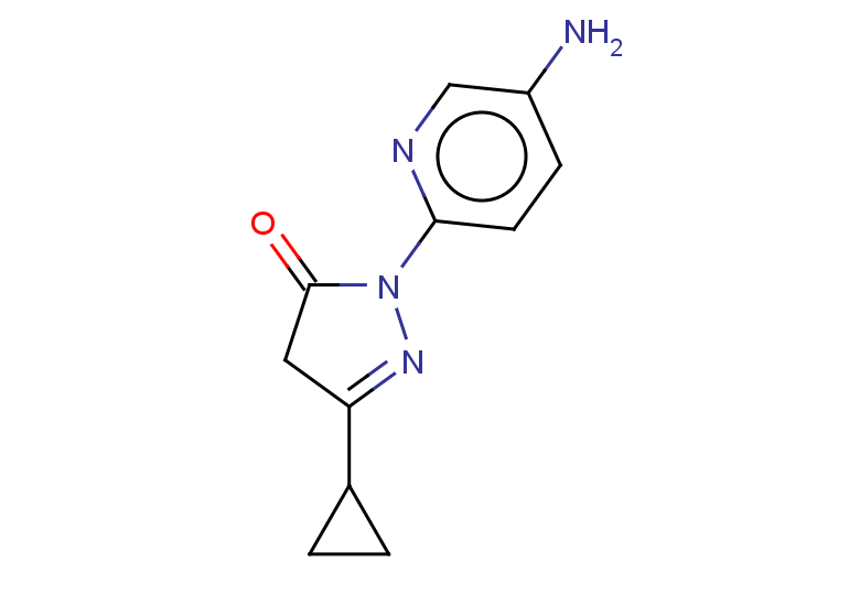 1-(5-aminopyridin-2-yl)-3-cyclopropyl-4,5-dihydro-1H-pyrazol-5-one