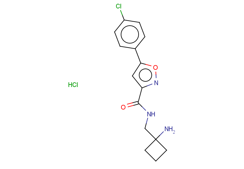 N-[(1-aminocyclobutyl)methyl]-5-(4-chlorophenyl)-1,2-oxazole-3-carboxamide hydrochloride