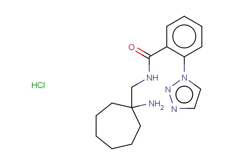 N-[(1-aminocycloheptyl)methyl]-2-(1H-1,2,3-triazol-1-yl)benzamide hydrochloride