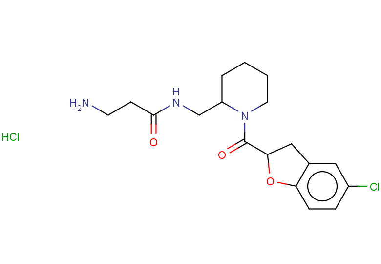 3-amino-N-{[1-(5-chloro-2,3-dihydro-1-benzofuran-2-carbonyl)piperidin-2-yl]methyl}propanamide hydrochloride