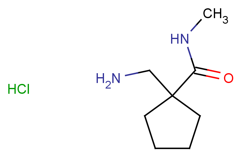 1-(aminomethyl)-N-methylcyclopentane-1-carboxamide hydrochloride