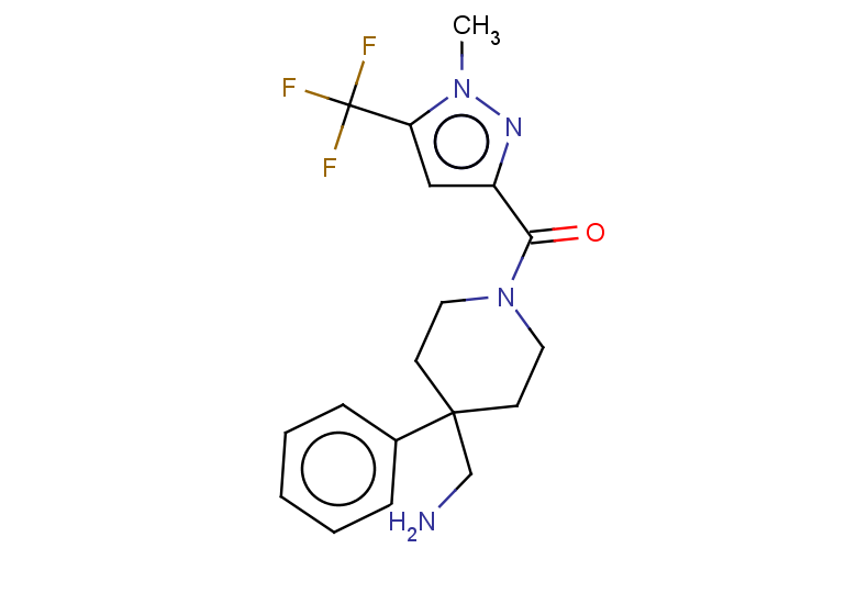 1-{1-[1-methyl-5-(trifluoromethyl)-1H-pyrazole-3-carbonyl]-4-phenylpiperidin-4-yl}methanamine
