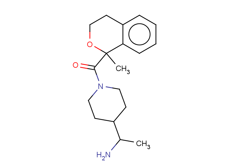 1-[1-(1-methyl-3,4-dihydro-1H-2-benzopyran-1-carbonyl)piperidin-4-yl]ethan-1-amine