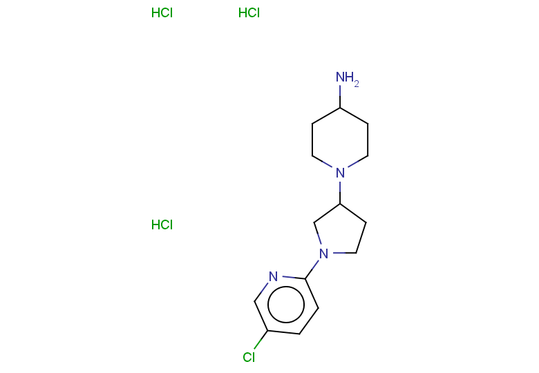 1-[1-(5-chloropyridin-2-yl)pyrrolidin-3-yl]piperidin-4-amine trihydrochloride