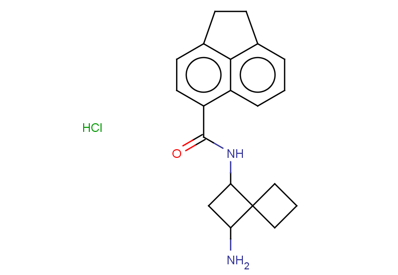 N-{3-aminospiro[3.3]heptan-1-yl}-1,2-dihydroacenaphthylene-5-carboxamide hydrochloride