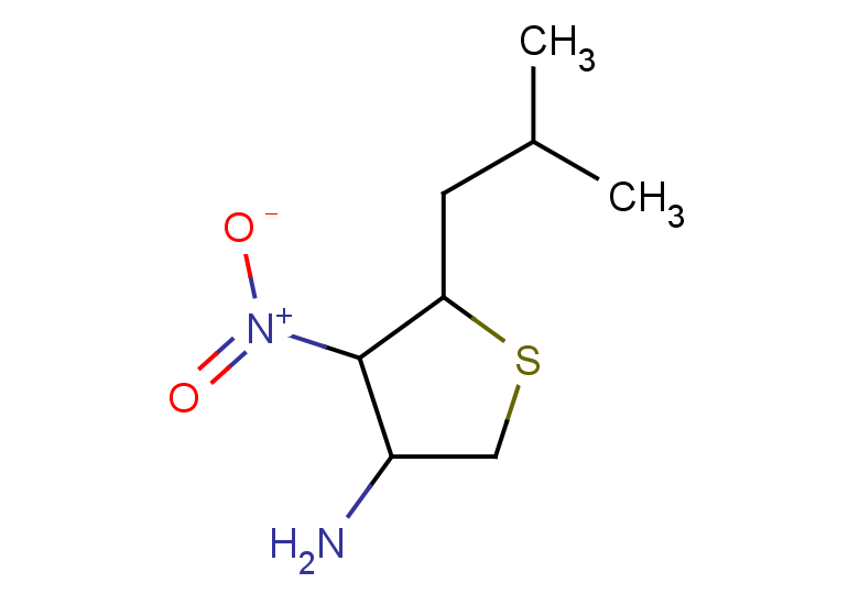 5-(2-methylpropyl)-4-nitrothiolan-3-amine