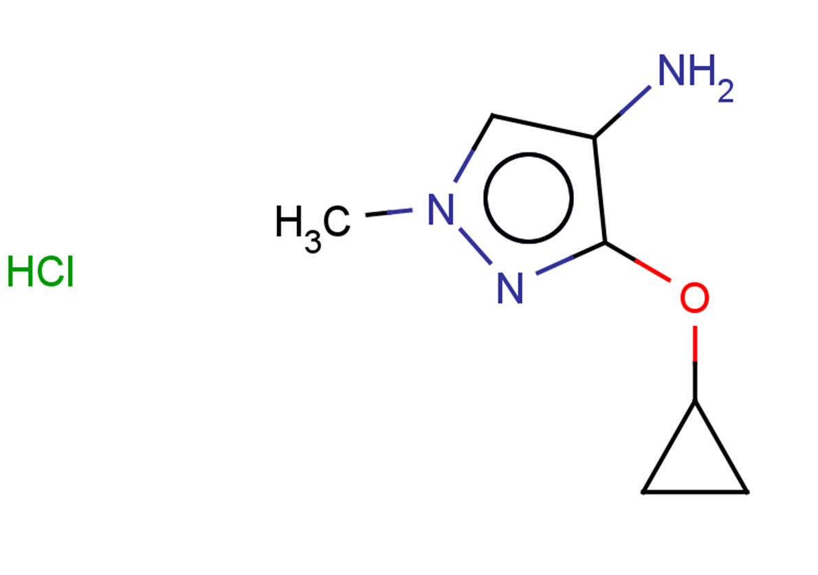 3-cyclopropoxy-1-methyl-1H-pyrazol-4-amine hydrochloride