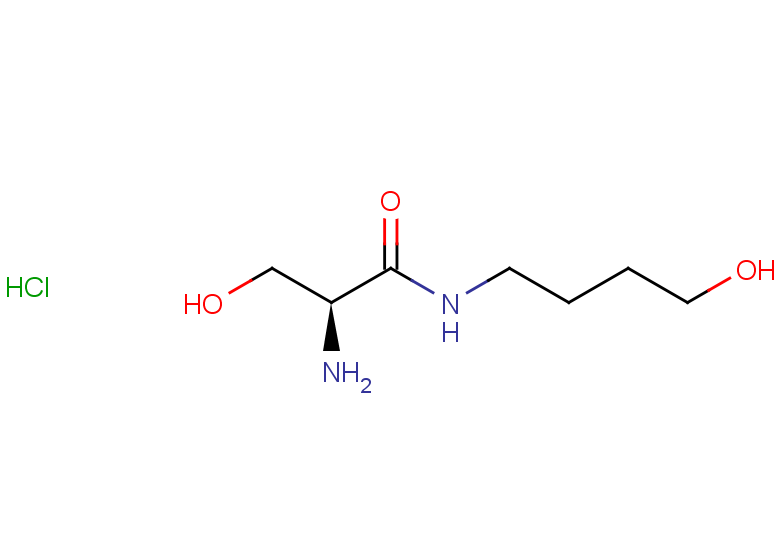 (2S)-2-amino-3-hydroxy-N-(4-hydroxybutyl)propanamide hydrochloride