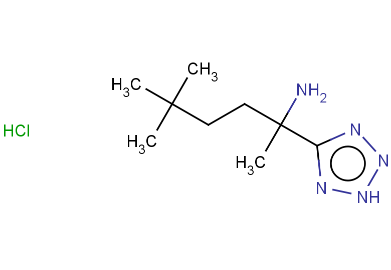 5,5-dimethyl-2-(2H-1,2,3,4-tetrazol-5-yl)hexan-2-amine hydrochloride