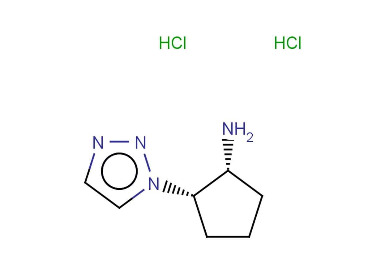 rac-(1R,2S)-2-(1H-1,2,3-triazol-1-yl)cyclopentan-1-amine dihydrochloride, cis
