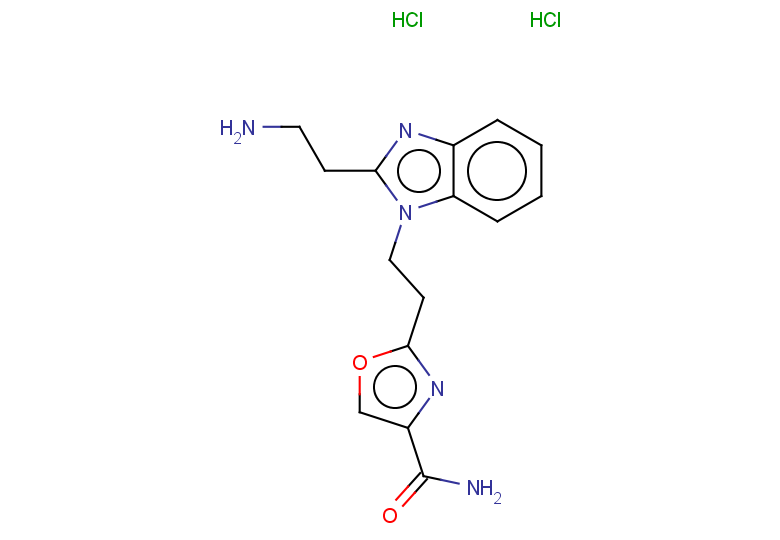 2-{2-[2-(2-aminoethyl)-1H-1,3-benzodiazol-1-yl]ethyl}-1,3-oxazole-4-carboxamide dihydrochloride