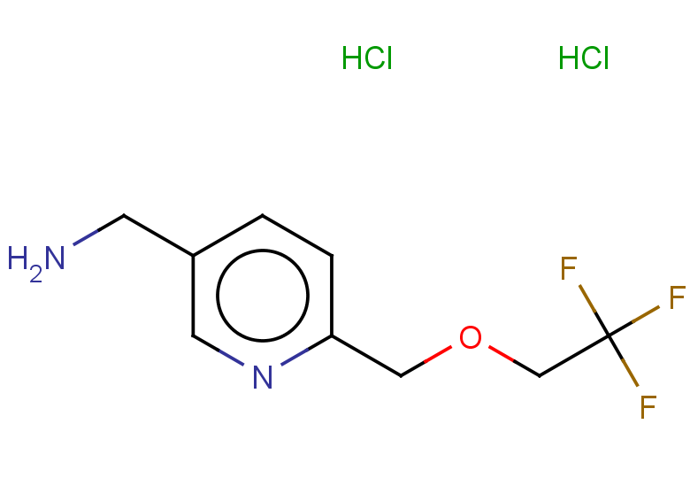 {6-[(2,2,2-trifluoroethoxy)methyl]pyridin-3-yl}methanamine dihydrochloride