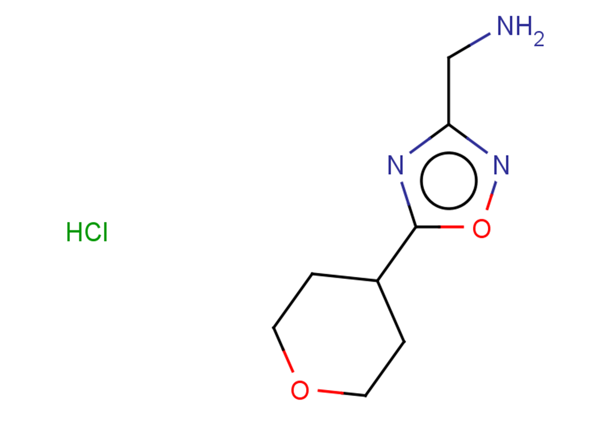 [5-(oxan-4-yl)-1,2,4-oxadiazol-3-yl]methanamine hydrochloride