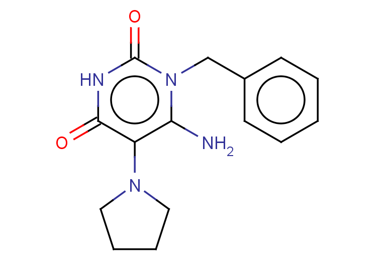 6-amino-1-benzyl-5-(pyrrolidin-1-yl)-1,2,3,4-tetrahydropyrimidine-2,4-dione