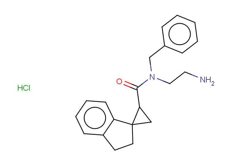 N-(2-aminoethyl)-N-benzyl-2',3'-dihydrospiro[cyclopropane-1,1'-indene]-3-carboxamide hydrochloride