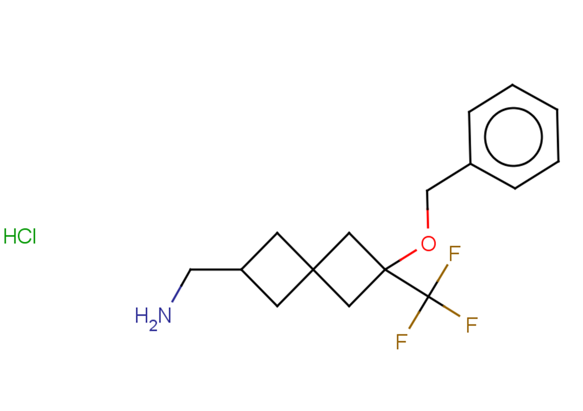 1-[6-(benzyloxy)-6-(trifluoromethyl)spiro[3.3]heptan-2-yl]methanamine hydrochloride