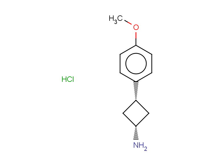 (1s,3s)-3-(4-methoxyphenyl)cyclobutan-1-amine hydrochloride, cis