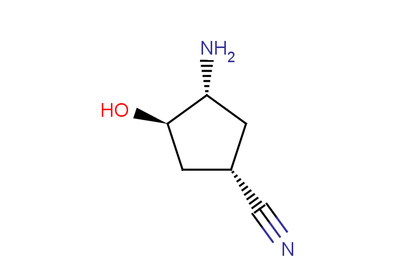 rac-(1R,3S,4S)-3-amino-4-hydroxycyclopentane-1-carbonitrile