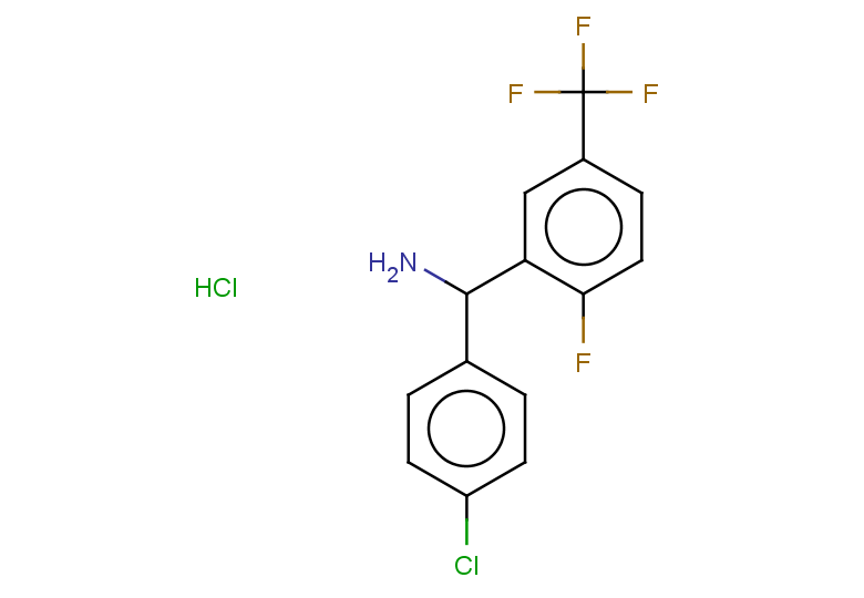 (4-chlorophenyl)[2-fluoro-5-(trifluoromethyl)phenyl]methanamine hydrochloride