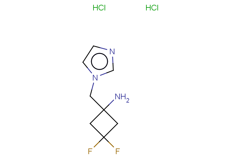 3,3-difluoro-1-[(1H-imidazol-1-yl)methyl]cyclobutan-1-amine dihydrochloride