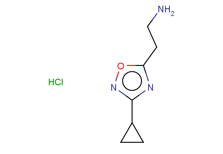 2-(3-cyclopropyl-1,2,4-oxadiazol-5-yl)ethan-1-amine hydrochloride
